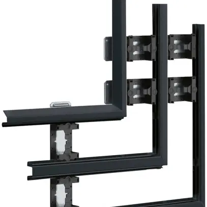 Angolo piatto Hager multiplo per BKIS 12.5mm nero 