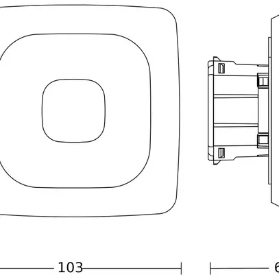 Rilevatore di presenza INC Steinel IR Quattro PIR 360° bianco 