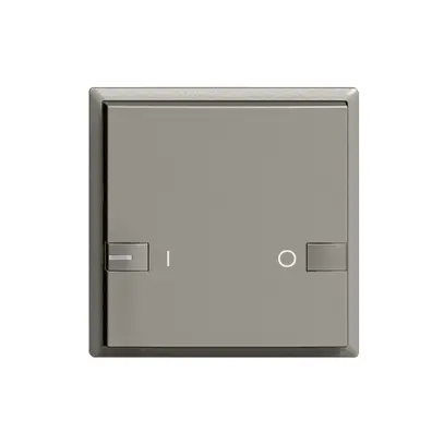 Kit frontale ON-OFF 1c/1t con LED ZEP 60×60mm grigio scuro 