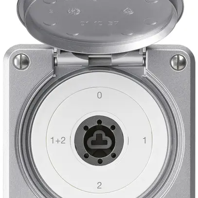 Interruttore a chiave INC robusto IP55 copertura senza cilindro S1/1P alluminio 