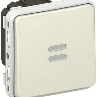 Interruttore a bilico lum. PLEXO 3/1L orientamento bianco 