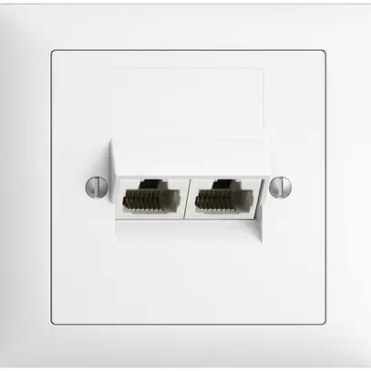 EB-Dose 2×RJ45/u 8P getr. EDIZIOdue weiss ITplus 