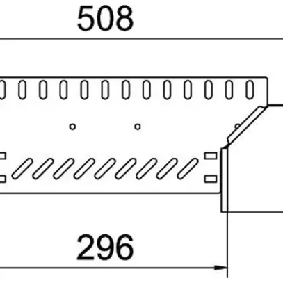 T-Abgang BET RAA 110×300mm Edelstahl A2 blank 