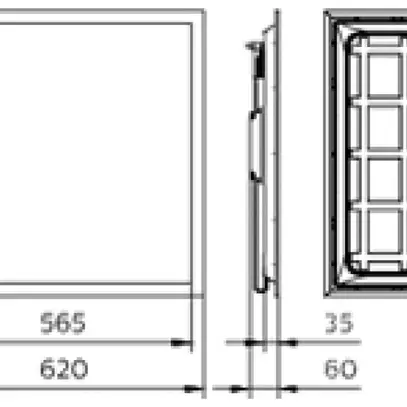 Lampada pannello LED Ledinaire 28W 3400lm 830/840 IP20/40 620×620 bi 