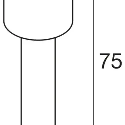 Luminaire bollard LED SLV OVALISK 75 FL 9W 600lm 3000/4000K IP65 