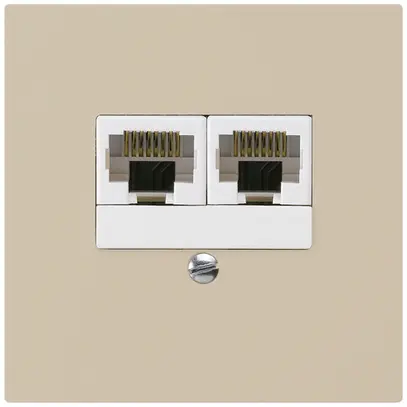 Boîte ENC kallysto 2×RJ45u beige parallèle 
