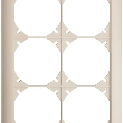 Telaio di copertura EDIZIOdue 2×3 crema 