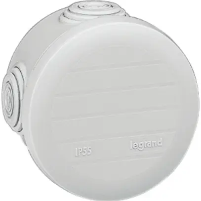Boîte de dérivation AP PLEXO vide Ø60mm gris 