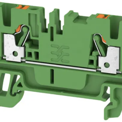 Borne de passage Weidmüller A2C PUSH IN 2.5mm² TS35 vert 