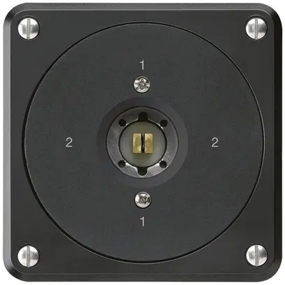 Interrupteur à clé carrée ENC robusto sans clapet 3/1P noir combi 