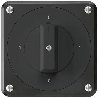 Interruttore rotativo INC robusto IP55 S0/1P nero per combinazione 