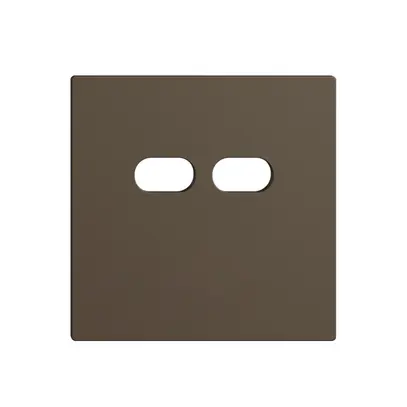 Montageset Feller EDIZIOdue für Steckdose USB 18W 2×Typ C coffee 