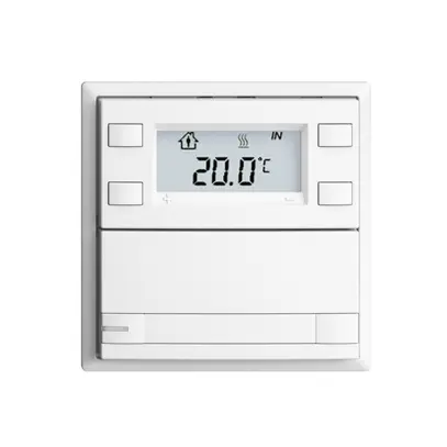 Poussoir RTH ENC KNX 1× EDIZIOdue F blanc, avec pap.+LED RGB 