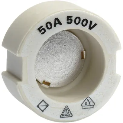 Vite calibrata DIII E33 500V in ceramica 50A secondo DIN 49516 bianco 