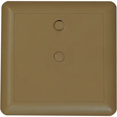 Couvercle à broches Ammer, 115×115mm, disque sélecteur, thermopl., brun RAL1011 