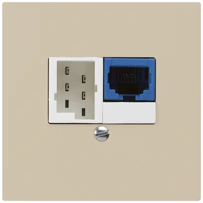 Boîte ENC DSL kallysto 1×RJ45/1×T+T beige 