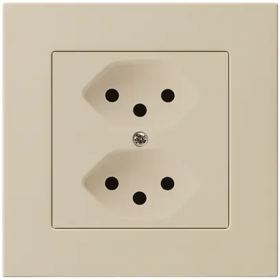 UP-Steckdose kallysto.pro 2×T13 beige mit Kinderschutz 