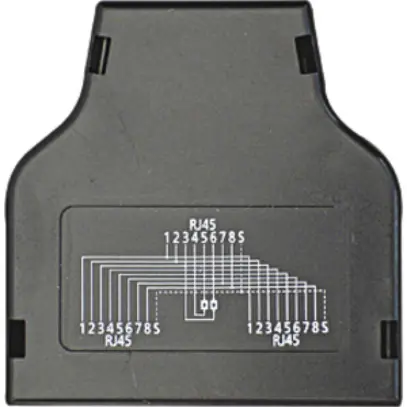 Adaptateur double blindé RJ45 