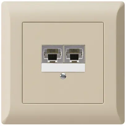 Boîte ENC kallysto.line 2×RJ45s beige parallèle 