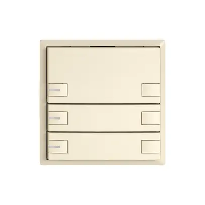 Pulsante KNX RGB EDIZIO.liv SNAPFIX® sensore temp.RGB-LED 3× com.2T cr 