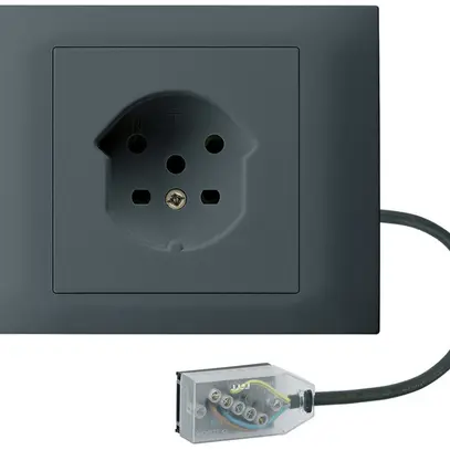 Prise INC kallysto T15 anthracite pour câble plat Technofil 