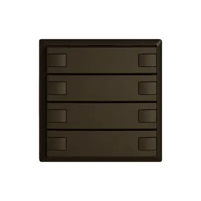 Poussoir KNX RGB EDIZIO.liv SNAPFIX® capteur temp.s.LED 8× comm.1T br 