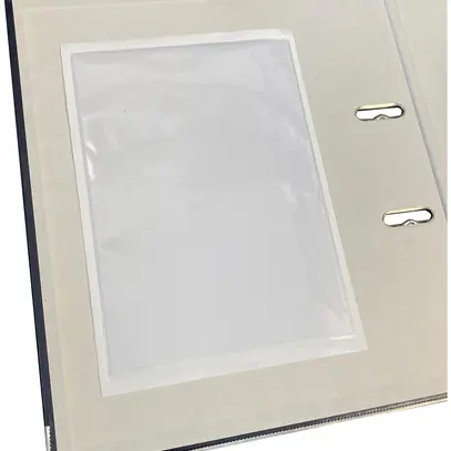 Étui de protection ELBRO auto-adhésif vide transparent 155×215mm vinyle pour A5 