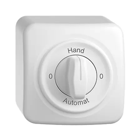 Interruttore rotativo AP STANDARDdue 2/1L 0-Hand-0-Automat bianco 