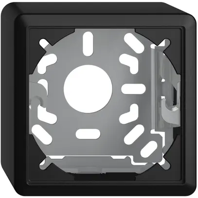 Cappa con piastra di base 54mm EDIZIOdue nero 