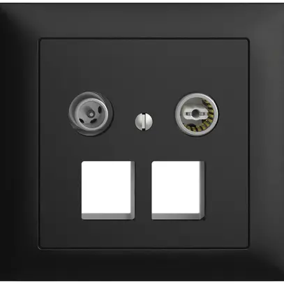 Prise multimédia 11dB INC Edue FKE, prise terminale/passage, 2×RJ45 Keystone no 