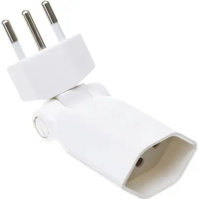Spina/presa mob.MH Clip-Clap 1×T13 180+130° bianco con sicur.bamb 