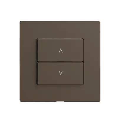 Interruttore tapparelle 1K/2T Edue Wiser coffee 