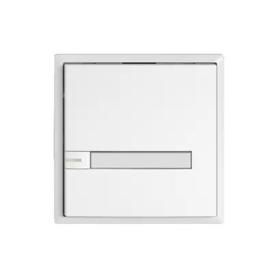 Poussoir KNX RGB EDIZIO.liv SNAPFIX® capteur temp.RGB-LED étiqu.1×com.1T bc 