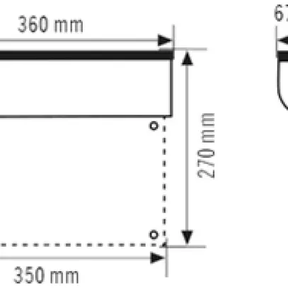 Lampada di emergenza ESYLUX SLD EL LED IR 230V 3W IP40 3h all fissaggio a parete 