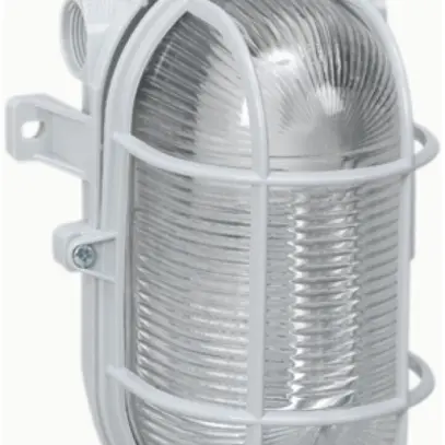 Armatura Bebilux ovale 60W E27 IP44 grigio 169mm 