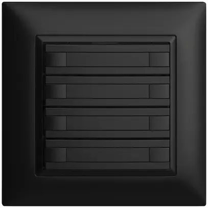 Pulsante INC KNX 8×EDIZIOdue nero RGB senza LED con inserto carta 