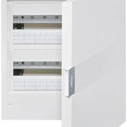 Distributore AP Hager vega 2-file 18UM porta bianco IP40 400×475×146mm 