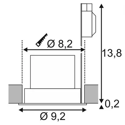 EB-LED-Downlight SLV CONTONE, 16W 890lm 3000K rund IP44 weiss 