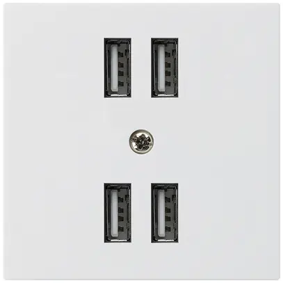 Prise 4×USB kallysto A 2400mA blanc 
