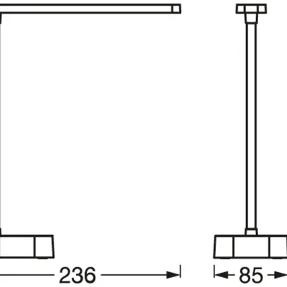 Luminaire de table LED LEDVANCE PANAN FOLD accu USB 5.2W 80lm 4000K VAR blanc 