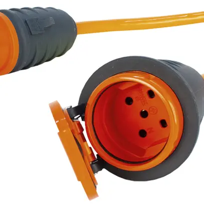 Verlängerungskabel Steffen EPR-PUR 5×1.5mm² 10m T15/T15 für Industrie orange 
