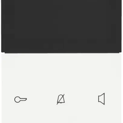 AP-Innenstation-Set Video Hager elcom.touch, 2-Draht, inkl.Designrahmen, weiss 