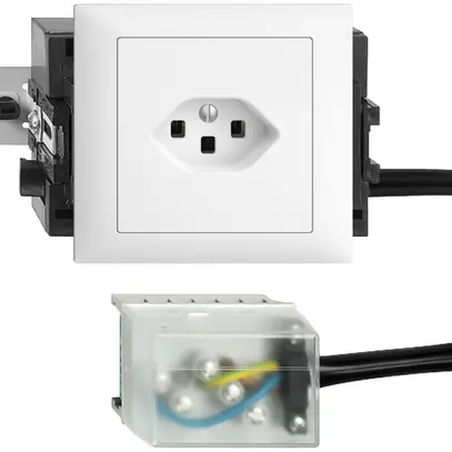 Presa INS EDIZIOdue T23 L1 bianco 46…69mm per cavo piatto Powerbus 