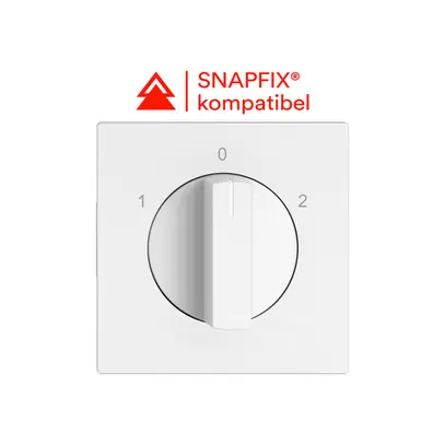 Interrupteur rotatif EDIZIO.liv invers.de sens 2P 1-0-2 p=50mm bc 