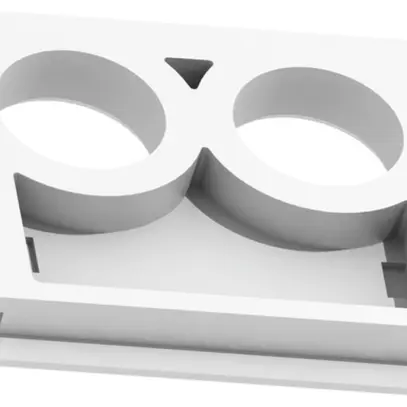 Flachnippel ABB NAP 2E M20 weiss 
