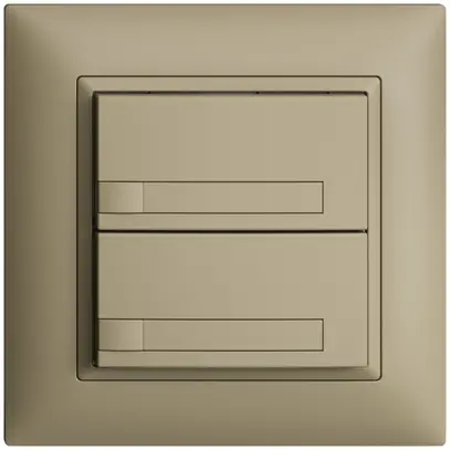 Pulsante INC KNX 2×EDIZIOdue sand RGB senza LED con inserto carta 