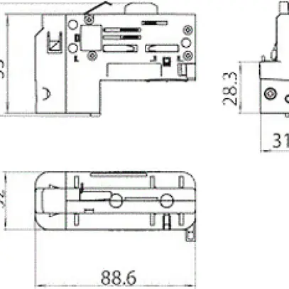 Adattatore Sylvania Lytespan trifase nero asimmetrico DALI 