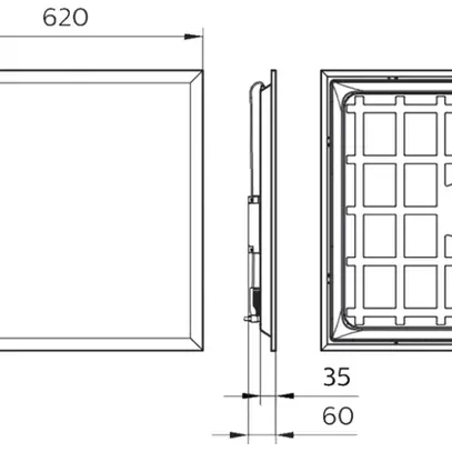 Plafonnier INC LED Philips Ledinaire RC066B OC 34W 3400lm 840 blanc 