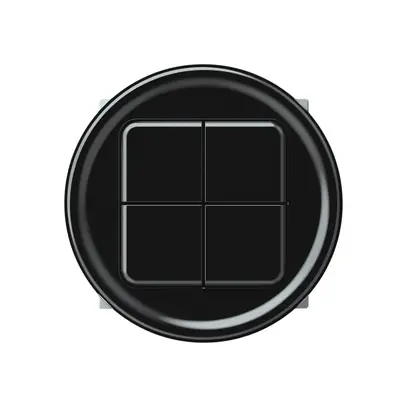 Pulsante KNX origin 4×tasti nero 