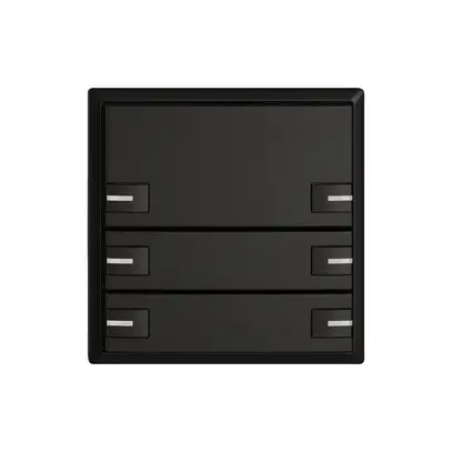 Poussoir KNX RGB EDIZIO.liv SNAPFIX® capteur temp.RGB-LED 6× comm.1T no 